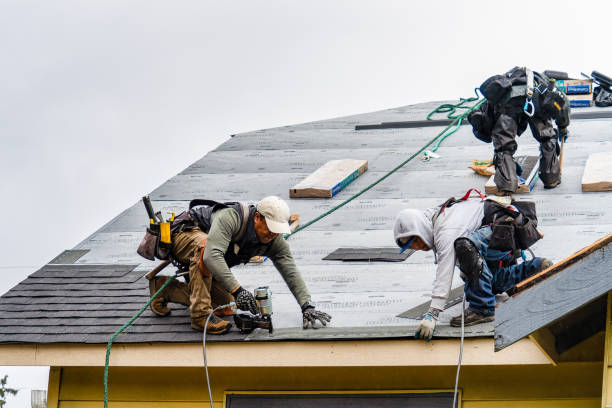 Professional Roof Installation technician working in Glen Head, NY
